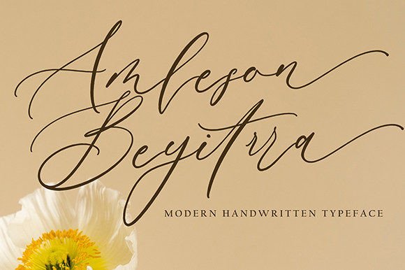 Amleson Beyitrra: The Handwritten Typeface for Modern Web Design