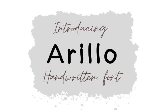 Arillo: A Handwritten Font for Modern Editorial Design