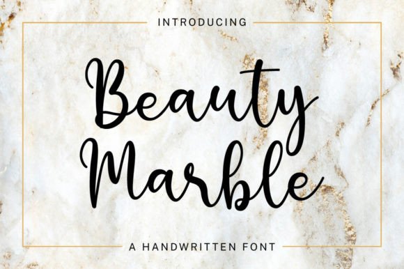 Beauty Marble: A Timeless Handwritten Font for Editorial Design