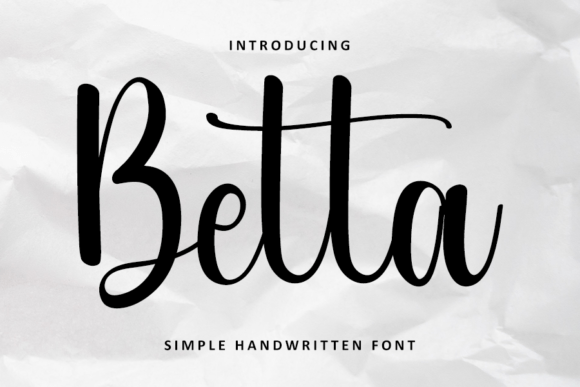 Betta Font for Web Design and Branding