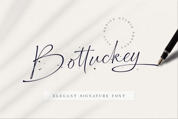 Bottuckey Font for Web Design and Branding