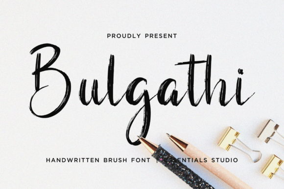 Bulgathi: A Modern Script Font for Editorial Design