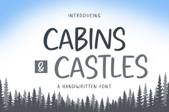 Cabins and Castles: A Handwritten Font for Editorial Elegance