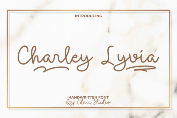 Charley Lyvia Font for Handmade Projects