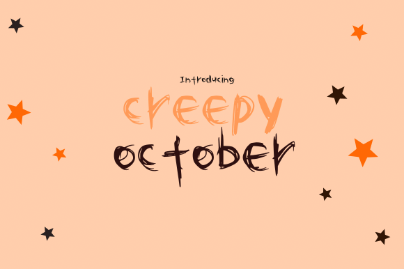 Creepy October Font for Business Branding