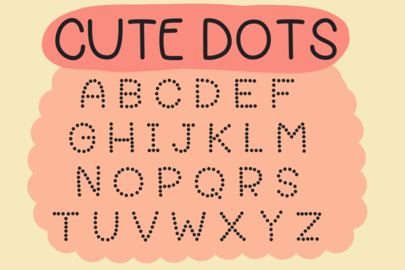 Cute Dots: A Handwritten Font for Playful Typography