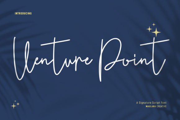 Discover Venture Point: A Handwritten Font for Branding Projects