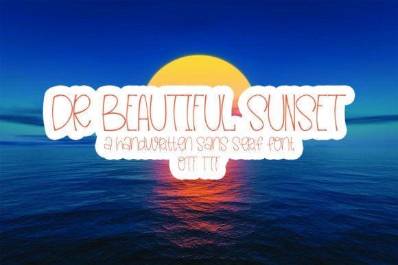 Dr Beautiful Sunset Font for Web Design