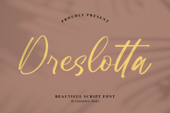 Dreslotta: A Modern Script Font for Elegant Editorial Design