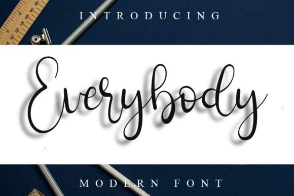 Everybody: A Fresh Handwritten Script Font for Modern Branding