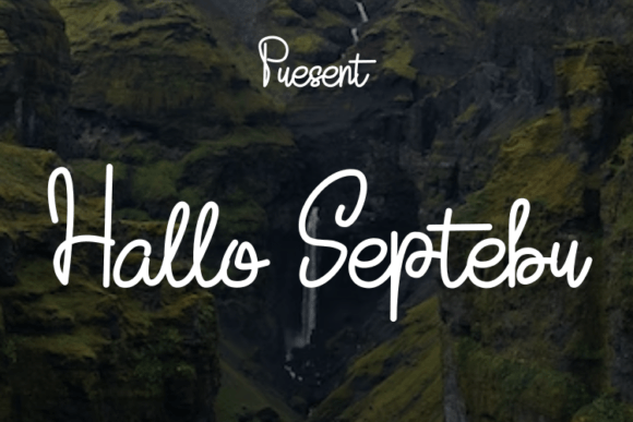 Hallo Septebr: A Modern Script Font for Editorial Elegance