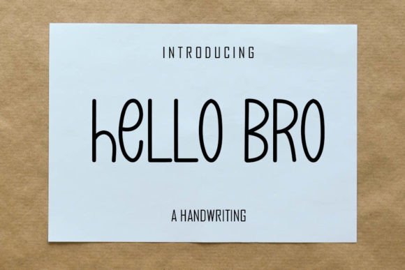 Hello Bro: A Handwritten Font for Modern Web Design