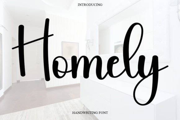 Homely Font: A Handwritten Typeface for Luxury Brand Identity