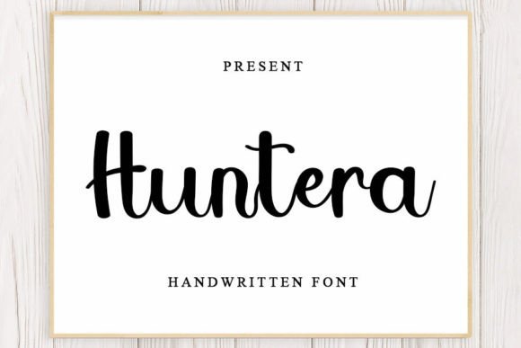 Huntera: A Handwritten Font for Editorial Design