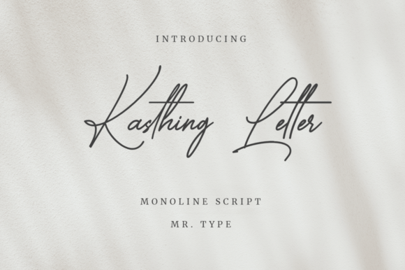 Kasthing Letter: A Dazzling Script Typeface for Modern Web Design