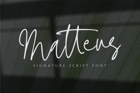 Matteus: A Signature Script Font for Modern Branding
