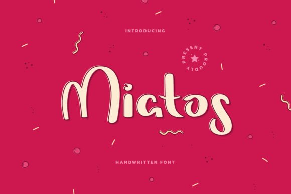 Miatos: A Bold Handwritten Font for Editorial Design