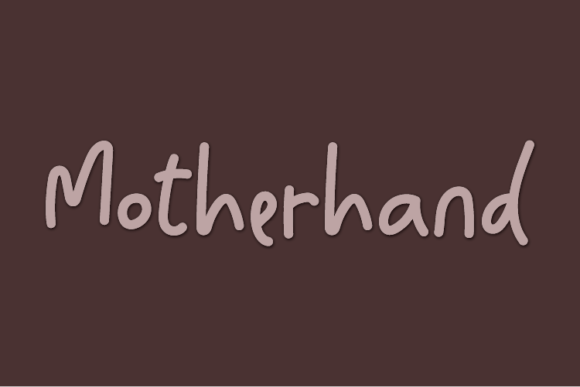Motherhand: A Handwritten Font for Modern Web Design
