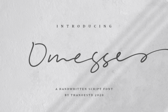 Omesse: A Handwritten Font That Elevates Editorial Design