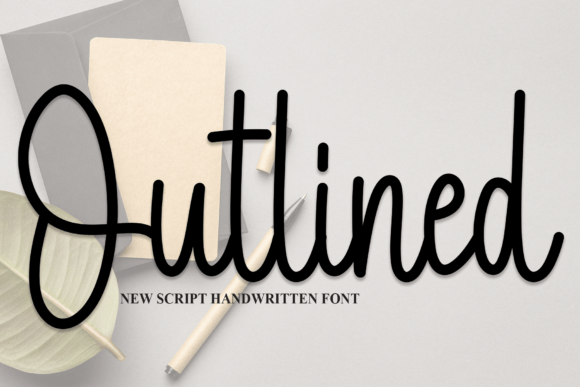Outlined: A Friendly Handwritten Font for Creative Branding