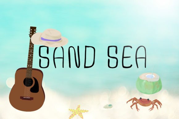 Sand Sea Font for Joyful Branding Projects