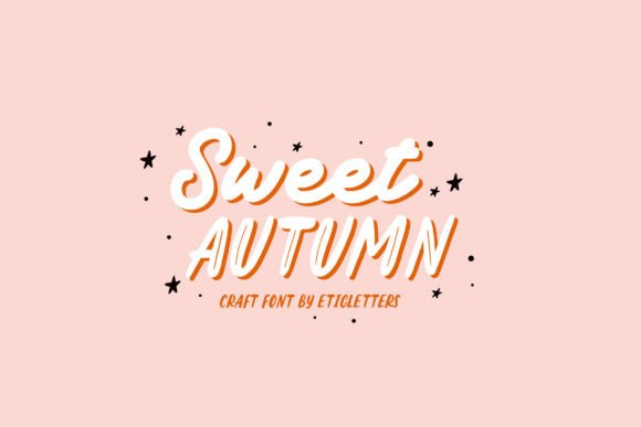 Sweet Autumn Duo: A Playful Font for Branding Projects