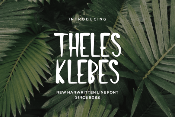 Thelesklebes: A Handwritten Font for Modern Web Design