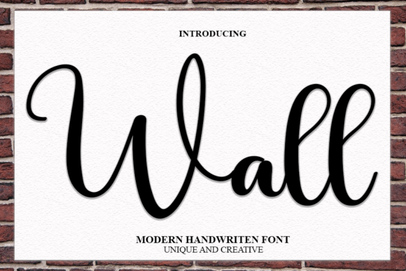 Wall Font: A Modern Script for Editorial Elegance