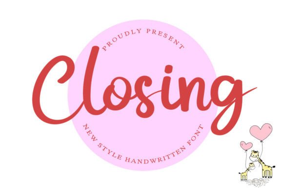 Why Closing Is the Perfect Script Font for Editorial Design