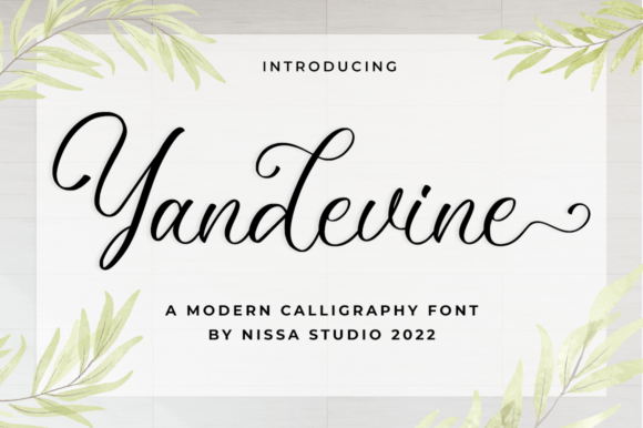 Yandevine: A Script Font for Modern Branding
