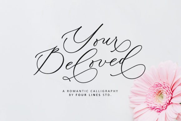 Your Beloved: A Romantic Script Font for Editorial Design